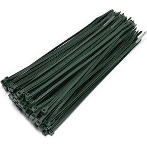 15" Black Zip Cable Ties (100 Pack), 120lbs Tensile Strength - Heavy Duty, Self-Locking Premium Nylon Cable Wire Ties for Indoor and Outdoor by Bolt Dropper (Black)