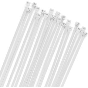 XINGO 100PCS Cable Zip Ties Heavy Duty, Premium Nylon Plastic Wire Ties with 50 Pounds Tensile Strength, Self-Locking Black Nylon Zip Ties for Indoor and Outdoor (16 inch, Dark Green)