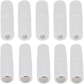 HOMEFUNTIME Battery Adapter Converter for AAA to AA Battery Transparent Cases Holder Shell with Metal Contacts on Bottom(Clear Color,Pack of 4)