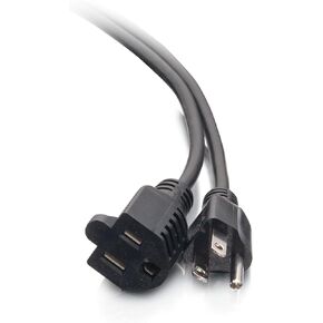 C2G 03137 18 AWG سلك تمديد قصير، سلك طاقة، 1 قدم (0.30 متر)، أسود in Kuwait