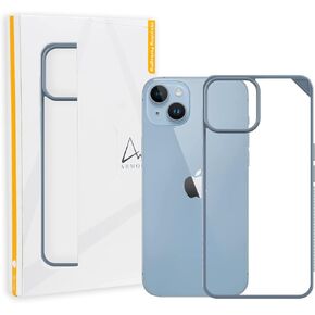 ARMOR Signature Case for iPhone 14 (Crystal Clear with Grey Tape)