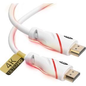 HDMI Cable 15 ft - 4K Resolution UHD 2.0b Ready - Supports Ethernet Ultra HDR Video HD Bandwidth 18Gbps - Audio Return Channel - 15 Feet (4.5 Meters) High Speed HDMI Cable