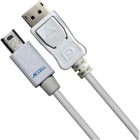 Accell DisplayPort to DisplayPort Version 1.4 Cable, 9.8ft / 3m, Poly Bag (International), Black (B088C-010B-23)