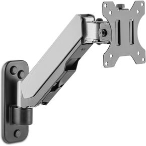 AVLT Dual Extended 13"-32" Monitor Wall Mount fits Two Flat/Curved Computer Monitor Full Motion Height Swivel Tilt Rotation Adjustable Monitor Arm - VESA/Cable Management