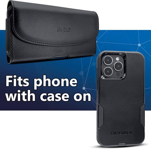 جراب DeBin iPhone 15 Pro Max، 15 Plus، 14 Pro Max، 13 Pro Max، 12 Pro Max، 11 Pro Max، Xs Max، 7 Plus، 8 Plus مع غطاء جراب بمشبك حزام (يناسب الهاتف مع الجراب) كبير in Kuwait