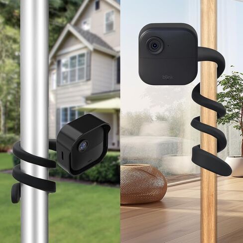 حامل ملتوي مرن جديد تمامًا متوافق مع Blink Outdoor (الجيل الرابع والثالث)، غلاف واقٍ مقاوم للطقس مع وحدة تثبيت على الحائط لمزامنة Blink (أبيض) in Kuwait