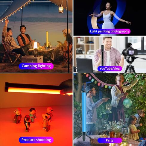 Light Wand Photography,Handheld LED Light Wand,Magnetic YELANGU LED Video Light Stick 5200mAh Rechargeable 21 RGB Effect 2500K-9900K Dimmable 1200 Lm with Aluminum Body for Light Painting YouTube Vlog in Kuwait