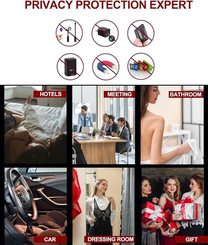 Hidden Camera detectors, Pro Portable Bug RF Detector GPS Tracker Hidden Devices Detector Camera Finder Anti Spy Sweeper, 36H Working Time Camera Detector Indoor Outdoor for Hotels,Travel,Airbnb,Car in Kuwait