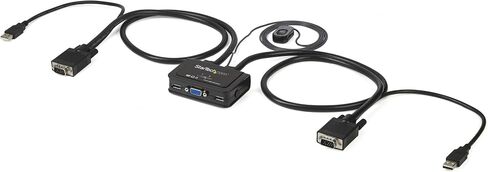 StarTech 2-Port USB VGA Cable KVM Switch 2048x1536 USB Powered (SV211USB) in Kuwait