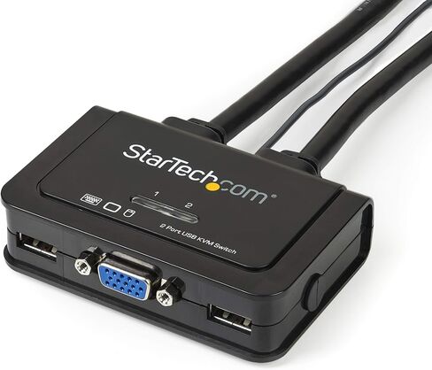 StarTech 2-Port USB VGA Cable KVM Switch 2048x1536 USB Powered (SV211USB) in Kuwait