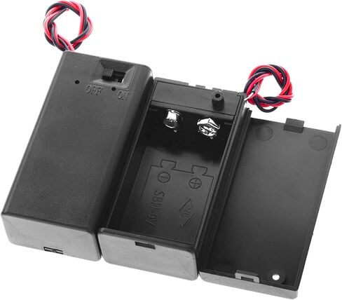QTEATAK 2pcs 9v Battery Holder with Switch and Lead Wires in Saudi Arabia