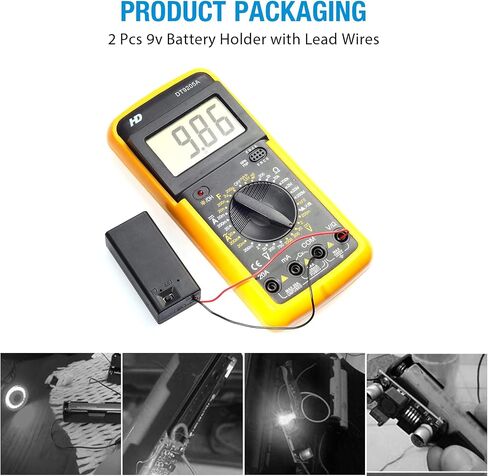QTEATAK 2pcs 9v Battery Holder with Switch and Lead Wires in Saudi Arabia