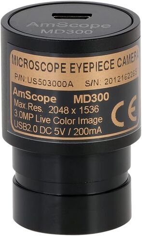 AmScope 3.0 Mega Pixel USB Still Photo & Live Video Microscope Imager Digital Camera 3MP,MD300 in Saudi Arabia