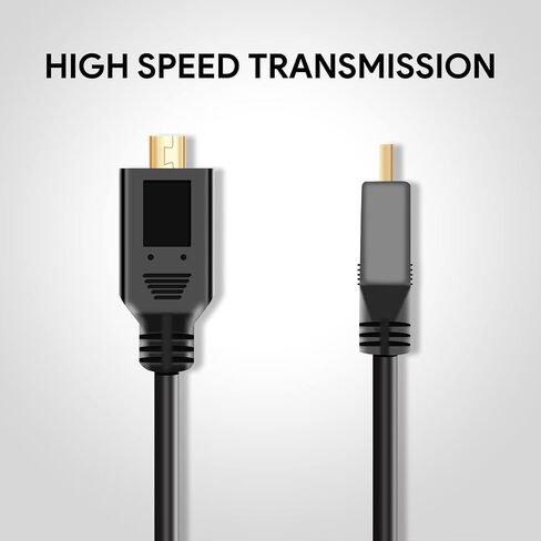 UCEC Mini HDMI to HDMI Coiled, 1ft-1.47ft Small HDMI Cable in Kuwait