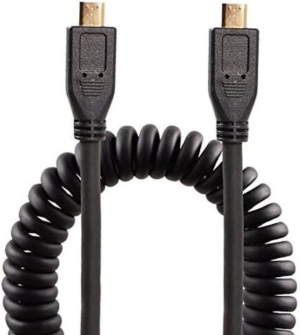 UCEC Mini HDMI to HDMI Coiled, 1ft-1.47ft Small HDMI Cable in Kuwait