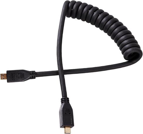 UCEC Mini HDMI to HDMI Coiled, 1ft-1.47ft Small HDMI Cable in Kuwait