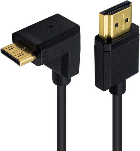 Duttek 4K Mini HDMI to HDMI Coiled Cable 1FT-4FT, Ultra-Thin HDMI to Mini HDMI Cable Support 4K Ultra HD, 1080p, 3D,for Projector, Monitor, Camcorder in Saudi Arabia