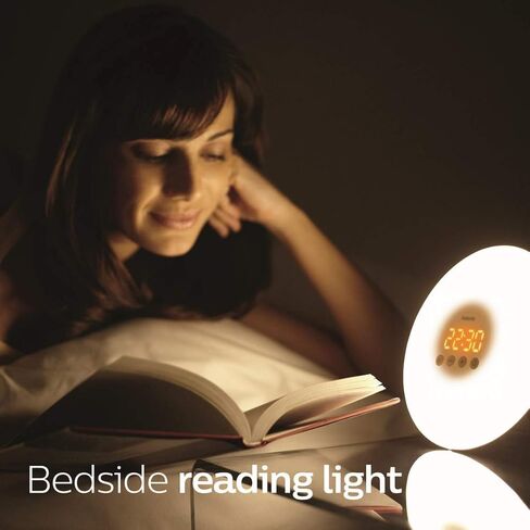 PHILIPS Wake-up Light, Sunrise Simulation, 2 Natural Sounds, FM Radio & Bedside Lamp, HF3505/60 in Saudi Arabia