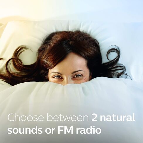 PHILIPS Wake-up Light, Sunrise Simulation, 2 Natural Sounds, FM Radio & Bedside Lamp, HF3505/60 in Saudi Arabia