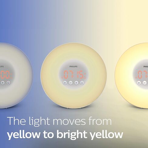 PHILIPS Wake-up Light, Sunrise Simulation, 2 Natural Sounds, FM Radio & Bedside Lamp, HF3505/60 in Saudi Arabia