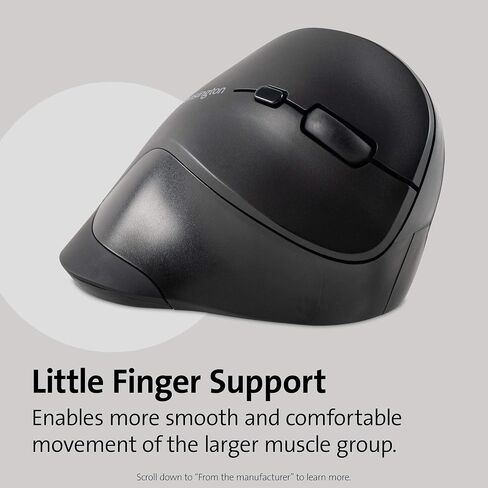 Kensington Ergonomic Vertical Wireless Mouse (K75575WW), Grey/Black in Saudi Arabia