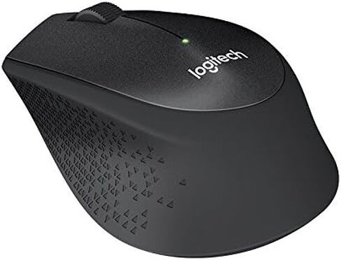 ماوس لاسلكي لوجيتك M330 سايلنت بلس، 2.4 جيجا هرتز مع مستقبل يو اس بي نانو، تتبع بصري 1000 نقطة في البوصة، 3 أزرار، بطارية عمر 24 شهر، جهاز كمبيوتر/ماك/كمبيوتر محمول/كروم بوك - أسود in Saudi Arabia