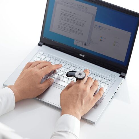 SANWA Bluetooth Finger Ring Mouse, Wireless Presentation Clicker Mouse, Rechargeable Handheld Mini Mouse, 1200 DPI, Wearable Remote mice PPT Slides Compatible with PC Laptop MacOS Windows iOS in Kuwait