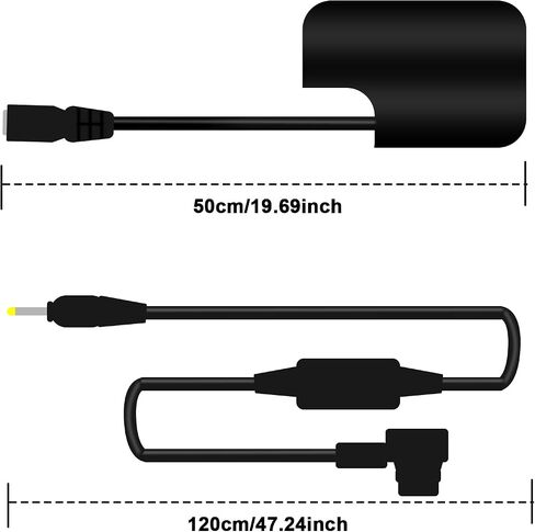 Alvin's Cables D-Tap to DMW DCC12 DC Coupler Coiled Cable DMW-BLF19 Dummy Battery Adapter for Panasonic DMC GH3 GH4 GH5 GH5s Camera in Kuwait