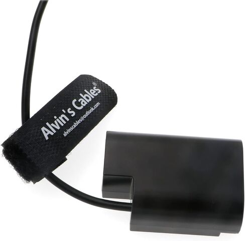 Alvin's Cables D-Tap to DMW DCC12 DC Coupler Coiled Cable DMW-BLF19 Dummy Battery Adapter for Panasonic DMC GH3 GH4 GH5 GH5s Camera in Kuwait