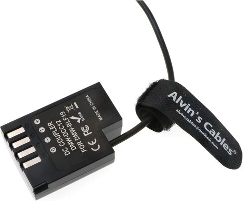 Alvin's Cables D-Tap to DMW DCC12 DC Coupler Coiled Cable DMW-BLF19 Dummy Battery Adapter for Panasonic DMC GH3 GH4 GH5 GH5s Camera in Kuwait