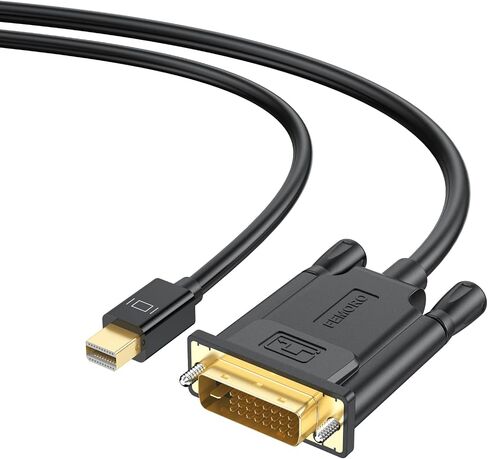 FEMORO Mini DisplayPort to DVI Cable 6ft 2 Pack, Mini DP Display Port to DVI Converter Cable Male to Male (Thunderbolt and Thunderbolt 2 Port Compatible) for Monitor HDTV Display Projector in Saudi Arabia