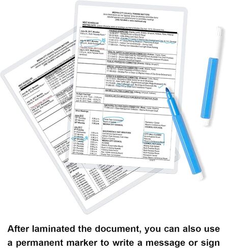 Koala Hot Thermal Laminating Pouches 3 mil 11.5x17.5 Inches Laminating Sheets for Seal 11x17 Inches Photos and Documents 55 Sheets for Extra Protection in Saudi Arabia