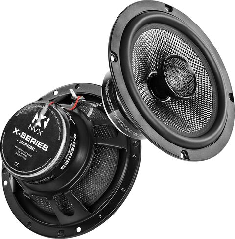 NVX® 6.5" Car Speakers 2-Way 6-1/2 inch Coaxial Speaker (Pair) | 600W Max, 200W RMS Car Speakers w/ 1" Silk Dome Tweeters & Built-in X-Overs, Easy to Install in Cars/Trucks/Doors in Kuwait