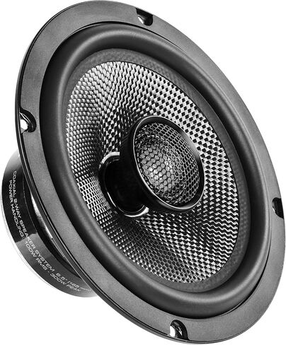NVX® 6.5" Car Speakers 2-Way 6-1/2 inch Coaxial Speaker (Pair) | 600W Max, 200W RMS Car Speakers w/ 1" Silk Dome Tweeters & Built-in X-Overs, Easy to Install in Cars/Trucks/Doors in Kuwait