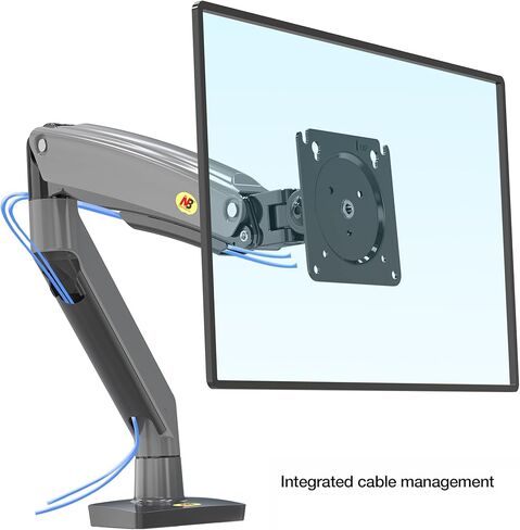 NB North Bayou Monitor Arm Desk Mount Ultra Wide Full Motion Swivel Long Arm with Gas Spring for 22''-35''Monitors from 6.6 to 26.4lbs Height Adjustable Monitor Mount Stand G70 in Kuwait