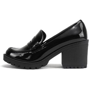 Soda “Kinder" ~ Women Slip On Chunky Mid Heel Lug Sole Penny Loafer Shoe in Kuwait