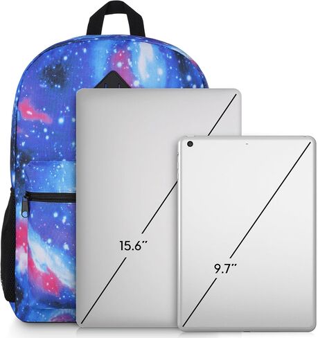 YAMTION Black Backpack for Women Men,Casual School Backpack Teen Boys and Girls 15.6 Inch Laptop Bookbag with USB Charger for College High School Travel Business in Kuwait