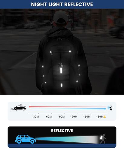 LOVEVOOK حقيبة ظهر للكمبيوتر المحمول للسفر مضادة للماء ومضادة للسرقة مع قفل ومنفذ شحن USB كبير 17-17.3 بوصة حقيبة ظهر للكمبيوتر المحمول للرجال والنساء باللون الأسود in Kuwait