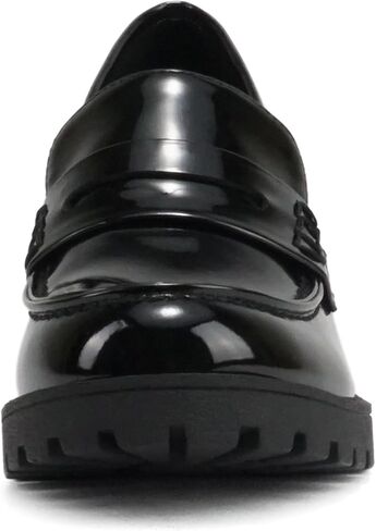 Soda “Kinder" ~ Women Slip On Chunky Mid Heel Lug Sole Penny Loafer Shoe in Kuwait