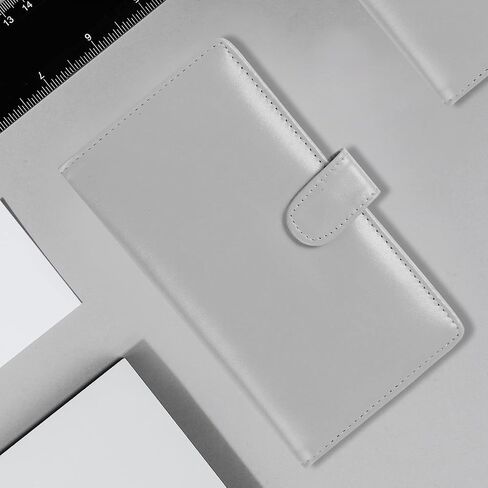 Sanlykate Checkbook Cover for Duplicate Checks and Register with Pen Slot, RFID Blocking PU Leather Standard Register Check Book Case Card Holder for Top & Side Tear Checks, Free Divider in Saudi Arabia