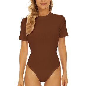 YIJIU المرأة وهمية الرقبة السلحفاة قصيرة الأكمام تي شيرت بلايز سليم صالح عادية الأساسية ارتداءها بذلة in Kuwait