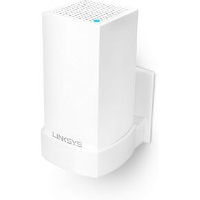 Screwless Wall Mount for Linksys Velop Home Wifi Mesh Holder, No Tools Required, Easy to Install, No Mess, Strong VHB Adheasive Mount, White by Brainwavz in Saudi Arabia