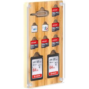 Transparent Magnetic SIM Card Case for Mini Nano SIM Card Slots Storage Case Holder,Eject Pin Slots-05SIM