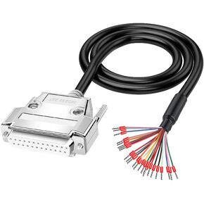 DB25 Male Solderless Breakout with 5Ft 24AWG Replacement Cable in Kuwait