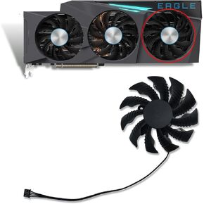 Cavabien 82mm 4Pin PLA09215S12H 12V 0.55A GPU GPU استبدال مروحة تبريد بطاقة الرسومات Gigabyte GeForce RTX 3080 Ti/RTX 3080 3090 Graphics Video Card Fan (Fan-A-4Pin-82MM) in Kuwait
