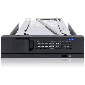 ICY DOCK 2 Bay 2.5 بوصة و3.5 بوصة SATA HDD/SSD قابل للتبديل السريع للهاتف المحمول / العلبة / الإرساء للخليج الخارجي 5.25 بوصة | DuoSwap MB971SP-B in Kuwait