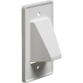 Arlington CE2-1 Recessed Low Voltage Cable Plate, 2-Gang, White, 1-Pack in Kuwait