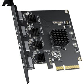 ACASIS 4K HDMI PCIe x4 Video Capture Card Stream and Record in 1080p60 with Ultra-Low Latency for Video Conferencing, Teaching, Streaming, Broadcasting on OBS, Zoom, Teams with Multicam, PC in Saudi Arabia