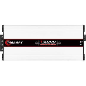 Taramps T 12.000 Chipeo 12000W RMS 2 Ohms High Performance, 1 Channel Car Audio, High Power Amp, Class D, Output Power 12.6~14.4VDC, Monoblock Amplifier, White in Saudi Arabia
