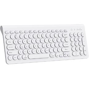 لوحة مفاتيح بلوتوث لاسلكية، وضع مزدوج (بلوتوث + لاسلكي)، لوحة مفاتيح كاملة الحجم قابلة لإعادة الشحن مع لوحة أرقام، لوحة مفاتيح لنظام التشغيل Windows/iOS/Android، iPad/iPhone/الكمبيوتر اللوحي/Mac/الكمبيوتر/الكمبيوتر المحمول (أسود) in Kuwait